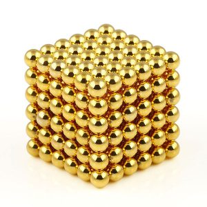 3mm magnetické kuličky zlaté