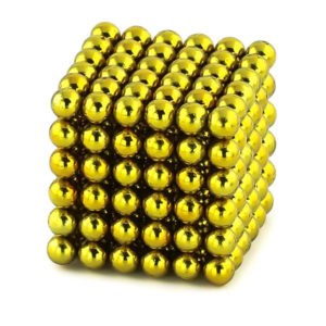 Gula Neoballs 5mm magnetiska bollar